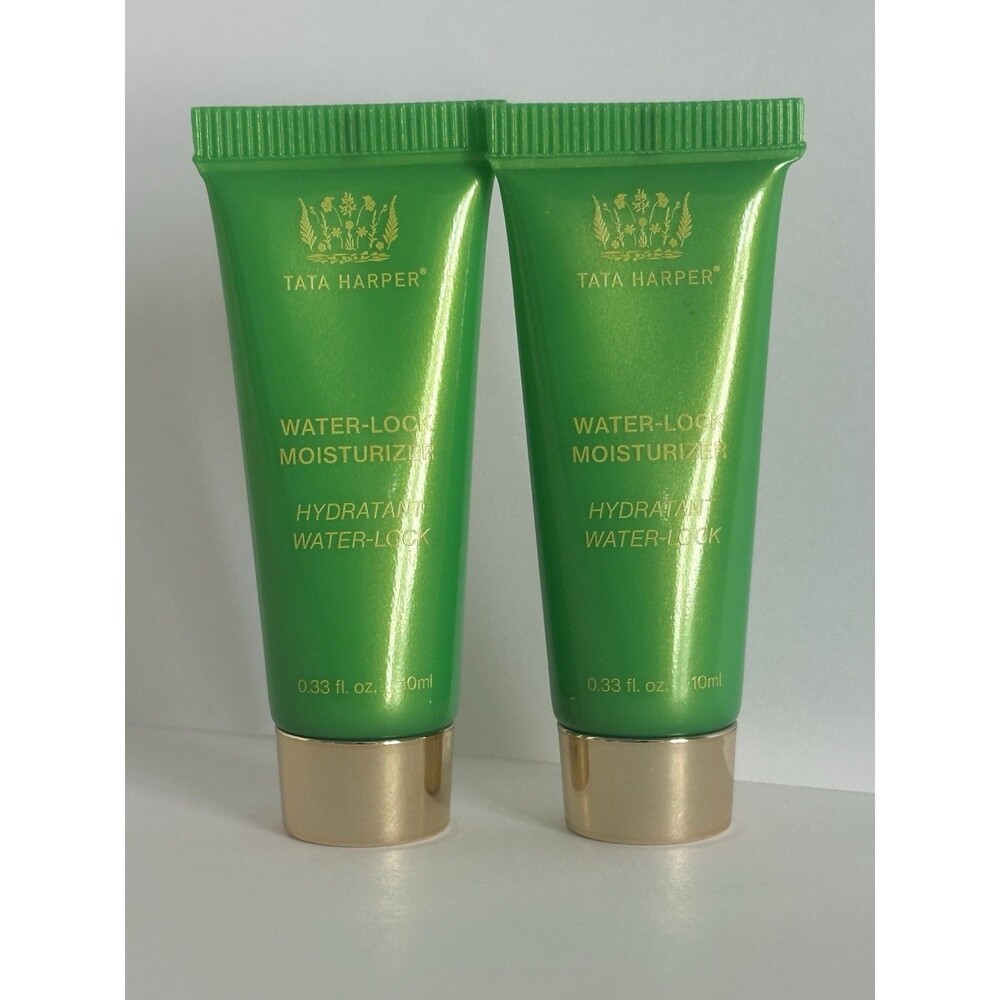 2X SEALED Tata Harper Waterlock Moisturizer cream primer 10 ml Travel Size NEW